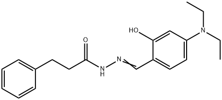 N'-[4-(diethylamino)-2-hydroxybenzylidene]-3-phenylpropanohydrazide 结构式