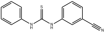 N-(3-cyanophenyl)-N'-phenylthiourea 结构式