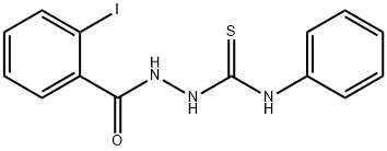 2-(2-iodobenzoyl)-N-phenylhydrazinecarbothioamide 结构式