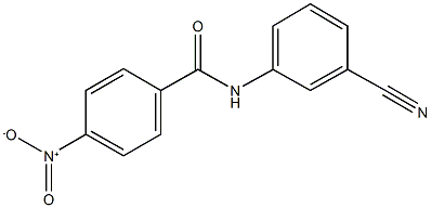 N-(3-cyanophenyl)-4-nitrobenzamide 结构式