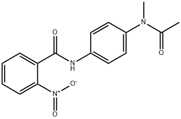 N-{4-[acetyl(methyl)amino]phenyl}-2-nitrobenzamide 结构式