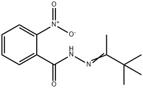 2-nitro-N'-(1,2,2-trimethylpropylidene)benzohydrazide 结构式