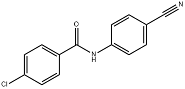 4-chloro-N-(4-cyanophenyl)benzamide 结构式