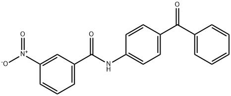 N-(4-benzoylphenyl)-3-nitrobenzamide 结构式