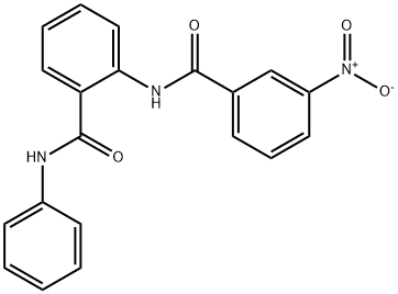 2-({3-nitrobenzoyl}amino)-N-phenylbenzamide 结构式