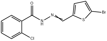 N'-[(5-bromo-2-thienyl)methylene]-2-chlorobenzohydrazide 结构式