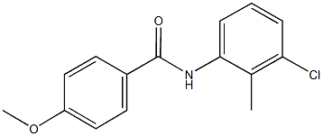 N-(3-chloro-2-methylphenyl)-4-methoxybenzamide 结构式