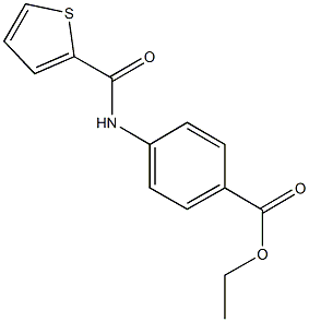 ethyl 4-[(2-thienylcarbonyl)amino]benzoate 结构式