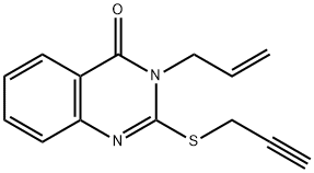 3-allyl-2-(2-propynylsulfanyl)-4(3H)-quinazolinone 结构式