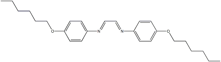 N-[4-(hexyloxy)phenyl]-N-(2-{[4-(hexyloxy)phenyl]imino}ethylidene)amine 结构式