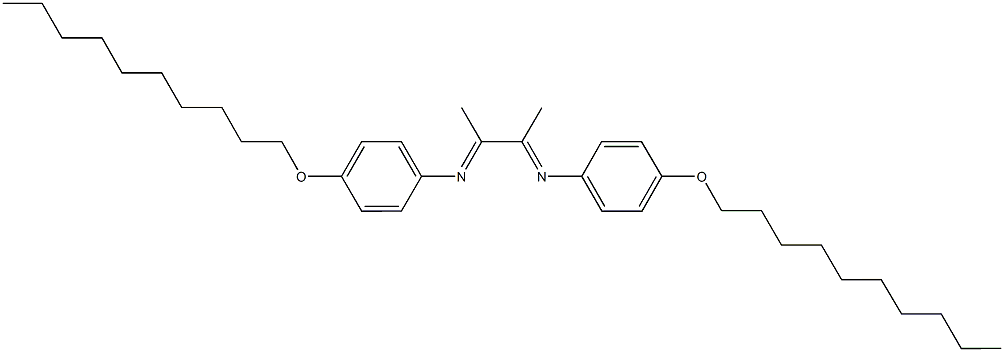 N-[4-(decyloxy)phenyl]-N-(2-{[4-(decyloxy)phenyl]imino}-1-methylpropylidene)amine 结构式