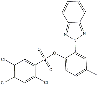 2-(2H-1,2,3-benzotriazol-2-yl)-4-methylphenyl 2,4,5-trichlorobenzenesulfonate 结构式