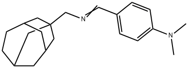 N-[4-(dimethylamino)benzylidene]-N-(tricyclo[4.3.1.1~3,8~]undec-1-ylmethyl)amine 结构式