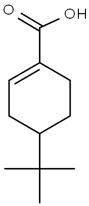 4-tert-butyl-1-cyclohexene-1-carboxylic acid 结构式