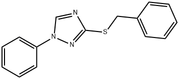 3-(benzylsulfanyl)-1-phenyl-1H-1,2,4-triazole 结构式