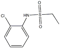 N-(2-chlorophenyl)ethanesulfonamide 结构式