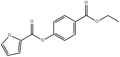 4-(ethoxycarbonyl)phenyl 2-furoate 结构式