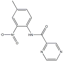 N-{2-nitro-4-methylphenyl}-2-pyrazinecarboxamide 结构式