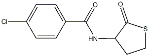 4-chloro-N-(2-oxotetrahydro-3-thienyl)benzamide 结构式