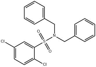 N,N-dibenzyl-2,5-dichlorobenzenesulfonamide 结构式