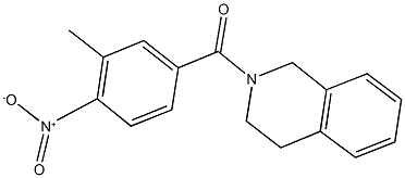 2-{4-nitro-3-methylbenzoyl}-1,2,3,4-tetrahydroisoquinoline 结构式