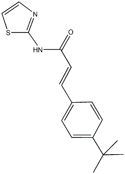 3-(4-tert-butylphenyl)-N-(1,3-thiazol-2-yl)acrylamide 结构式