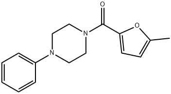 1-(5-methyl-2-furoyl)-4-phenylpiperazine 结构式