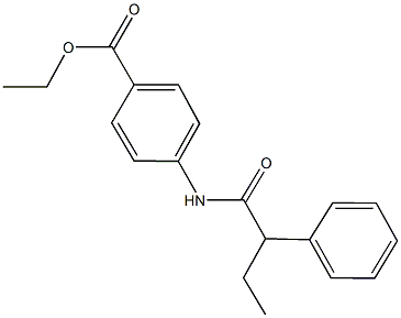ethyl 4-[(2-phenylbutanoyl)amino]benzoate 结构式