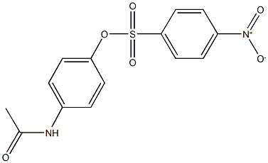4-(acetylamino)phenyl 4-nitrobenzenesulfonate 结构式