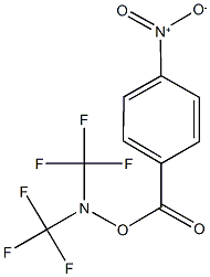 1-({[bis(trifluoromethyl)amino]oxy}carbonyl)-4-nitrobenzene 结构式