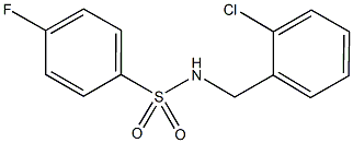 N-(2-chlorobenzyl)-4-fluorobenzenesulfonamide 结构式