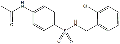 N-(4-{[(2-chlorobenzyl)amino]sulfonyl}phenyl)acetamide 结构式