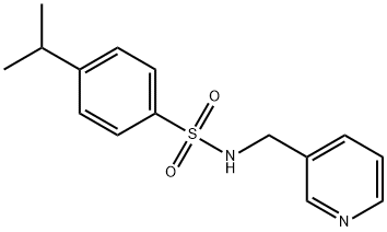 4-isopropyl-N-(3-pyridinylmethyl)benzenesulfonamide 结构式