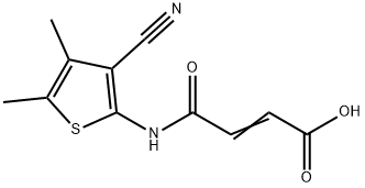 4-[(3-cyano-4,5-dimethyl-2-thienyl)amino]-4-oxo-2-butenoic acid 结构式