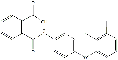 2-{[4-(2,3-dimethylphenoxy)anilino]carbonyl}benzoic acid 结构式