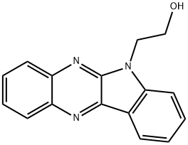 2-(6H-indolo[2,3-b]quinoxalin-6-yl)ethanol 结构式