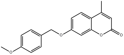 7-[(4-methoxybenzyl)oxy]-4-methyl-2H-chromen-2-one 结构式