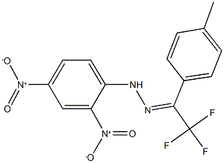 2,2,2-trifluoro-1-(4-methylphenyl)ethanone {2,4-bisnitrophenyl}hydrazone 结构式