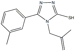 5-(3-methylphenyl)-4-(2-methyl-2-propenyl)-4H-1,2,4-triazole-3-thiol 结构式