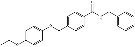 N-benzyl-4-[(4-ethoxyphenoxy)methyl]benzamide 结构式