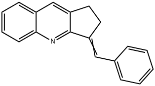 3-benzylidene-2,3-dihydro-1H-cyclopenta[b]quinoline 结构式