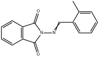 2-[(2-methylbenzylidene)amino]-1H-isoindole-1,3(2H)-dione 结构式