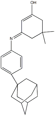 3-{[4-(1-adamantyl)phenyl]imino}-5,5-dimethyl-1-cyclohexen-1-ol 结构式