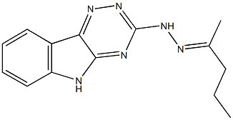 2-pentanone 5H-[1,2,4]triazino[5,6-b]indol-3-ylhydrazone 结构式