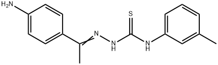 1-(4-aminophenyl)ethanone N-(3-methylphenyl)thiosemicarbazone 结构式