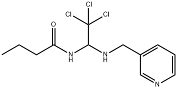 N-{2,2,2-trichloro-1-[(3-pyridinylmethyl)amino]ethyl}butanamide 结构式