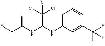 2-fluoro-N-{2,2,2-trichloro-1-[3-(trifluoromethyl)anilino]ethyl}acetamide 结构式