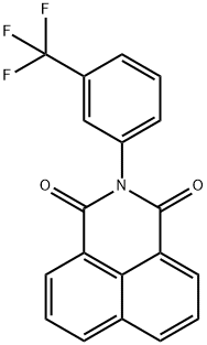 2-[3-(trifluoromethyl)phenyl]-1H-benzo[de]isoquinoline-1,3(2H)-dione 结构式