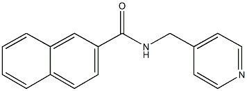 N-(4-pyridinylmethyl)-2-naphthamide 结构式