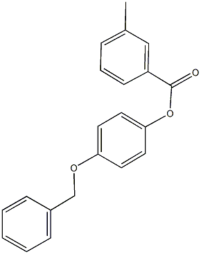 4-(benzyloxy)phenyl 3-methylbenzoate 结构式